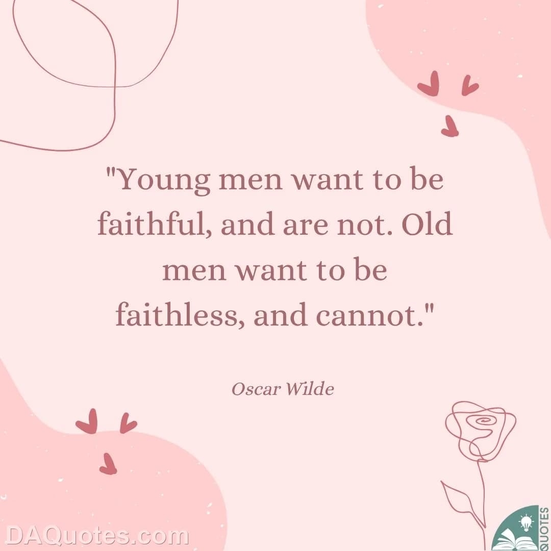 oscar wilde Quotes Men,Marriage,Old Man