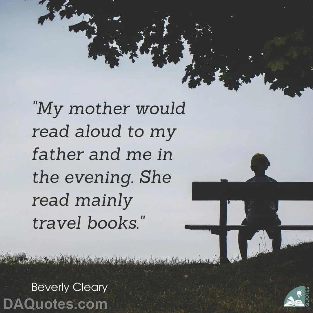 beverly cleary Quotes Evening,Travel Books