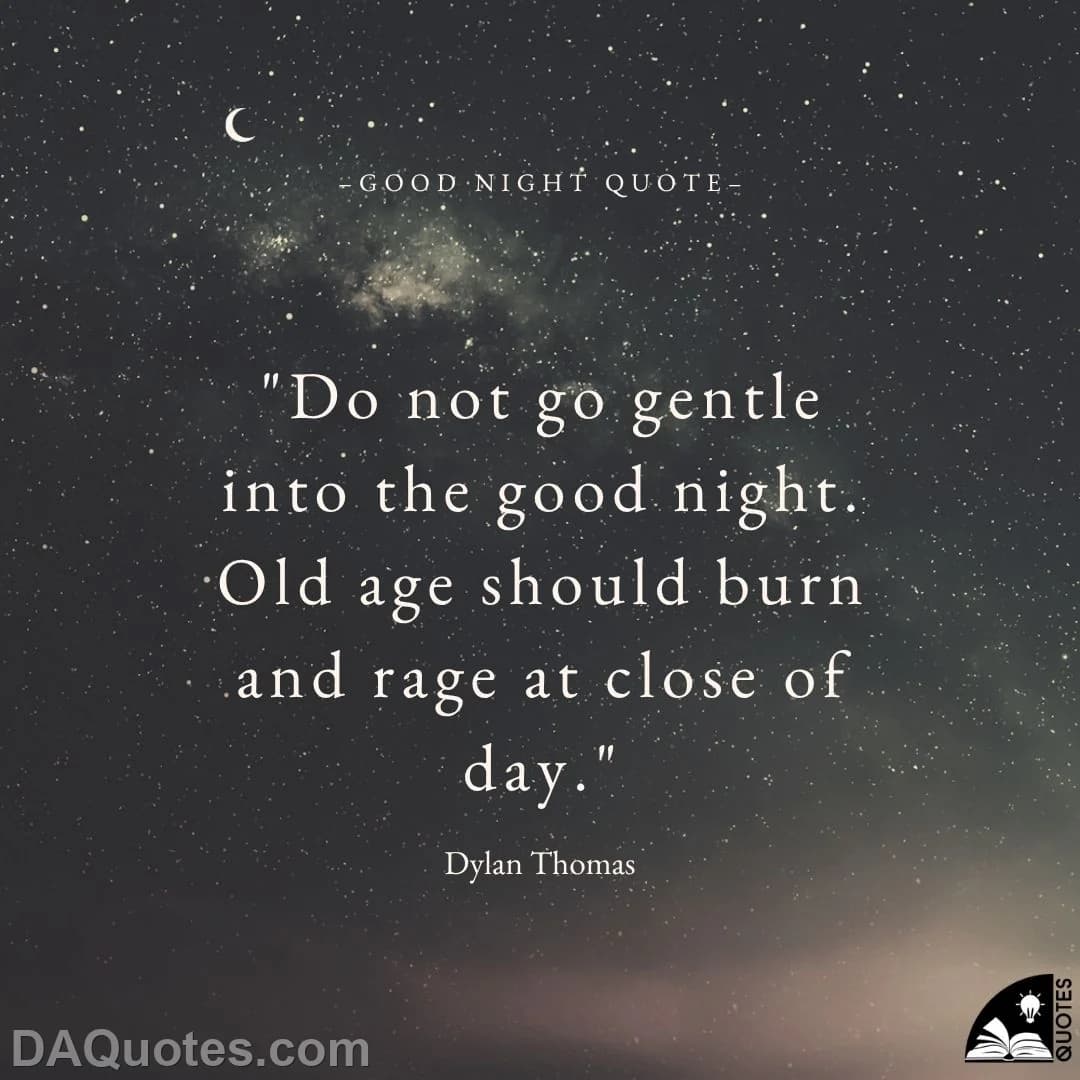 dylan thomas Quotes Old Age,Rage,Dying
