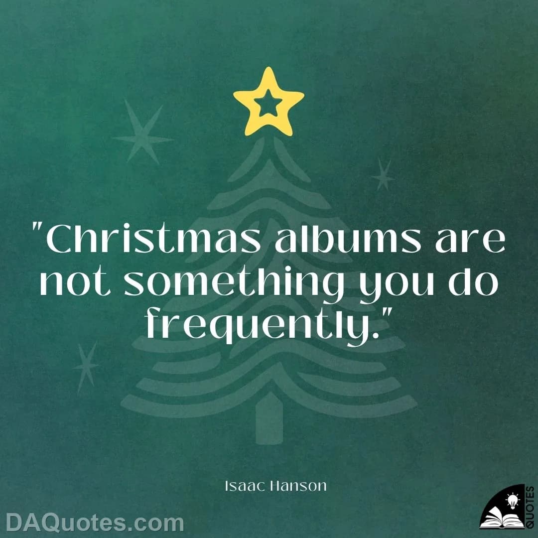 isaac hanson Quotes Albums,Christmas
