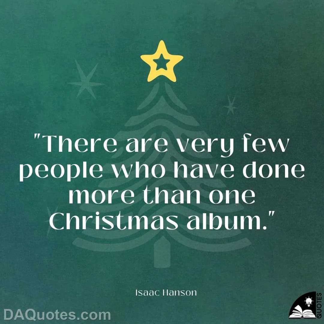 isaac hanson Quotes Albums,Christmas