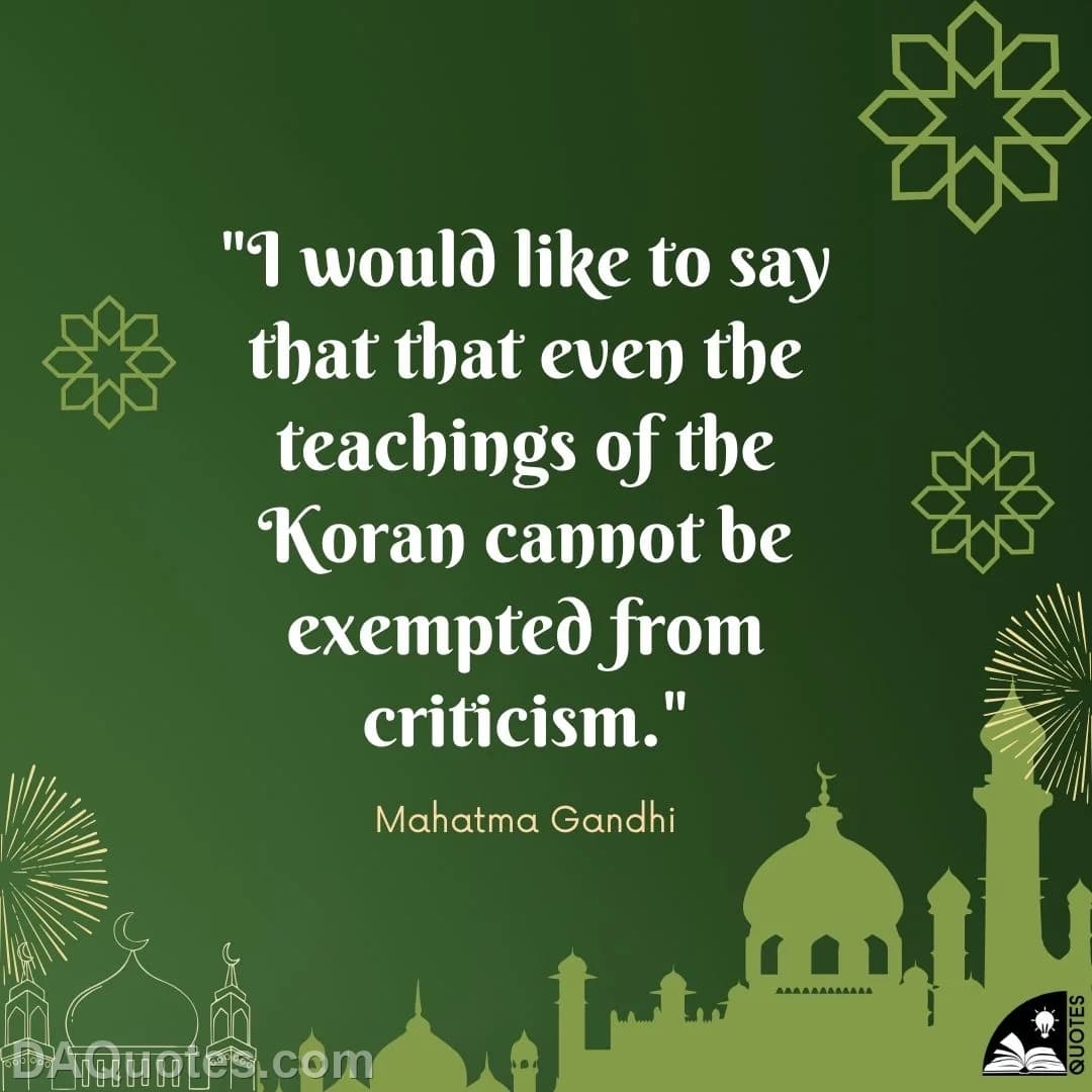 mahatma gandhi Quotes Islam