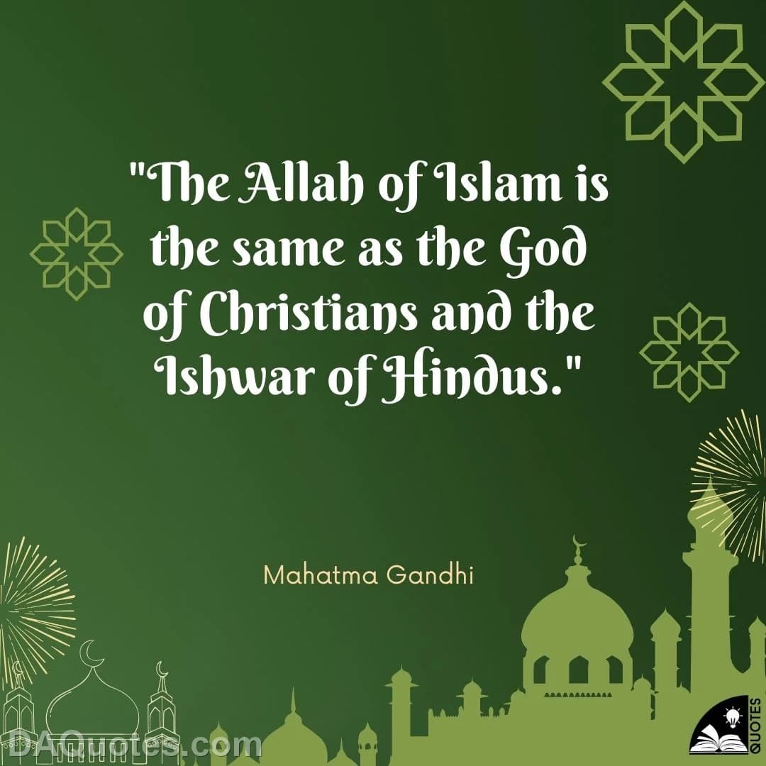 mahatma gandhi Quotes Islam