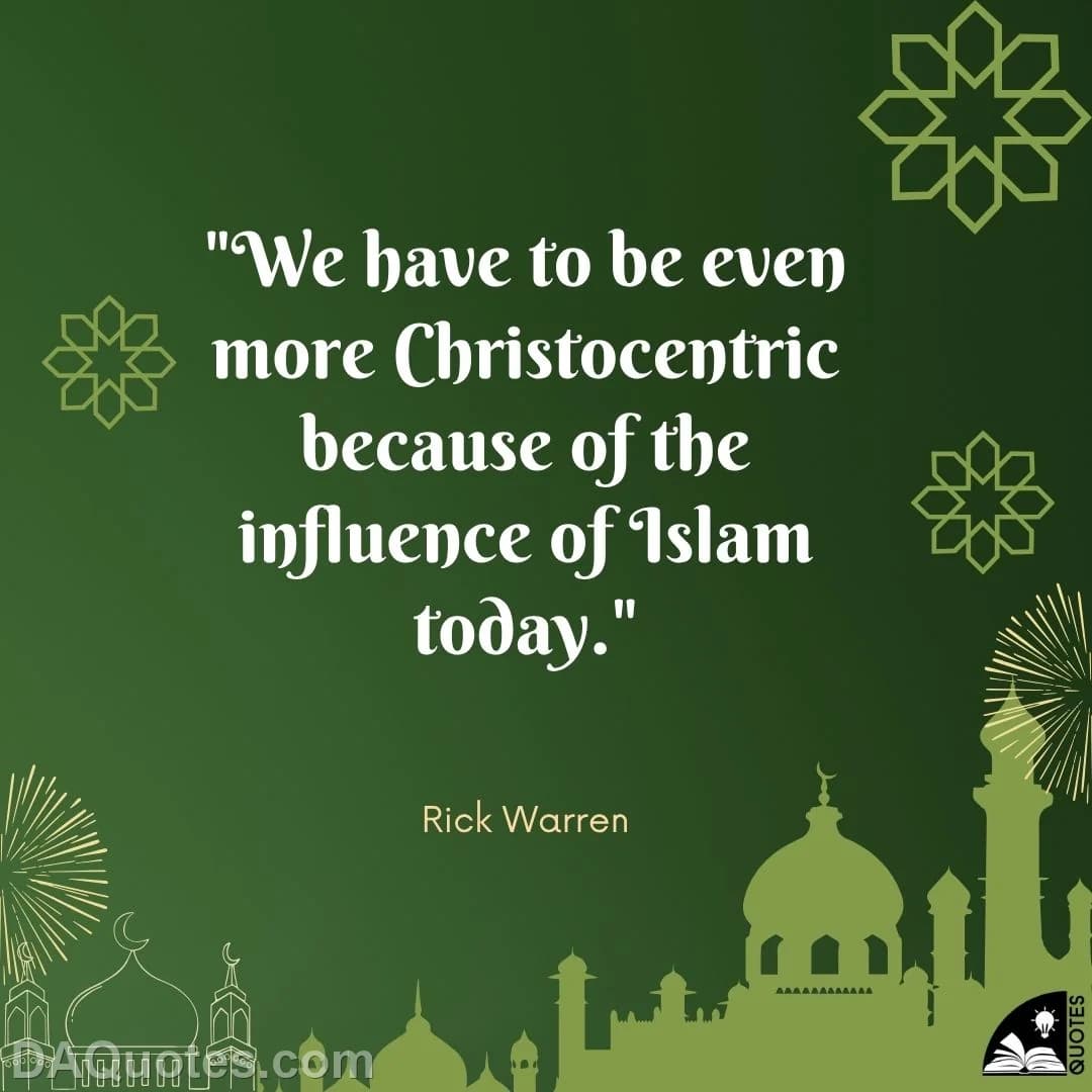 rick warren Quotes Islam